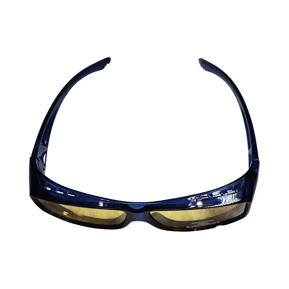 FIMOSON Night Driving Glasses HD Polarized Yellow Lens Fit Over Sunglasses